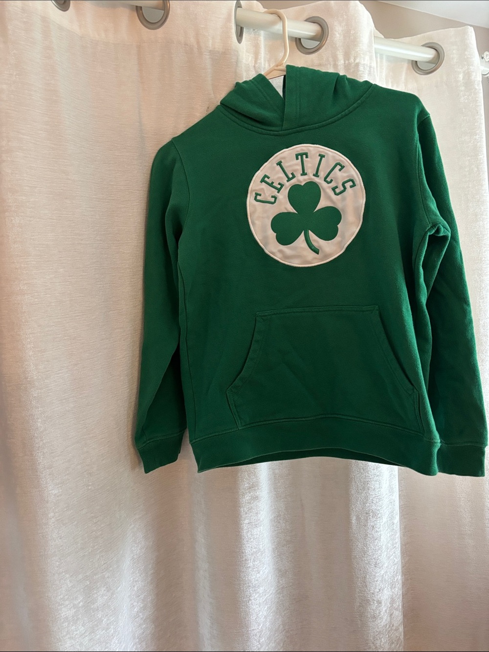 NBA Green Celtics Kids Hoodie with Shamrock Patch